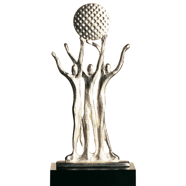 Trophée golf entreprise fabrication
