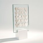 Trophée verre - "20 cœurs" en métal