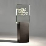 Trophée verre & bois design - Totem