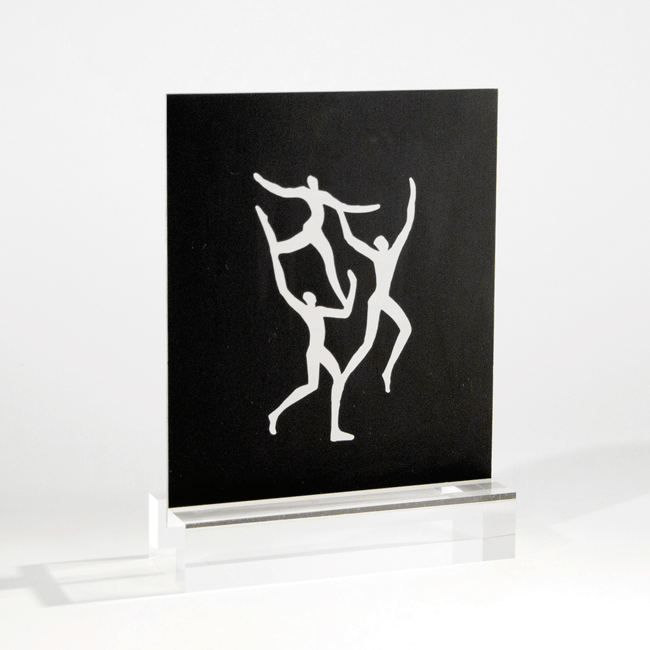 trophée aluminium gravé 