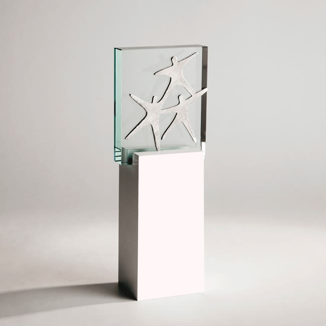 Trophée verre moderne création
