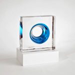 Trophée verre fusionné - Cosmos