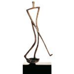 Trophée golf bronze joueur