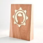 trophée en bois moderne
