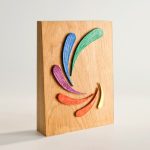 trophée bois moderne