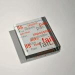 presse papier verre couleurs