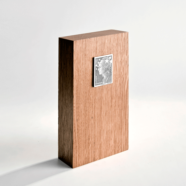  trophée bois gravé 