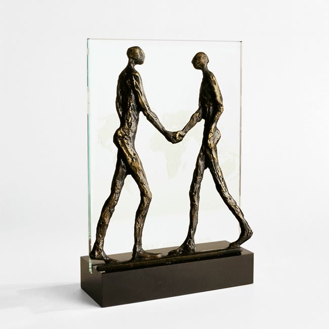 Trophée verre entreprise fabrication