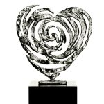 Trophée cœur en métal Cordis