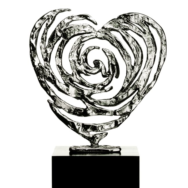 Trophée en métal Cordis