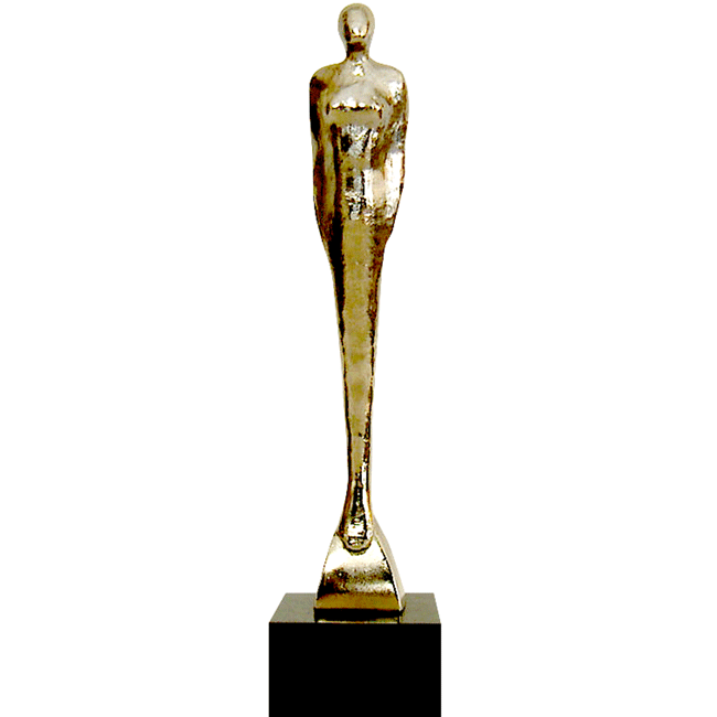Trophée métal femme vente	