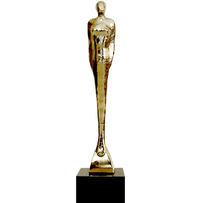 Trophée métal femme vente	