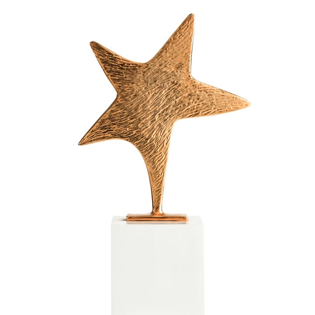 Trophée métal étoile cinéma