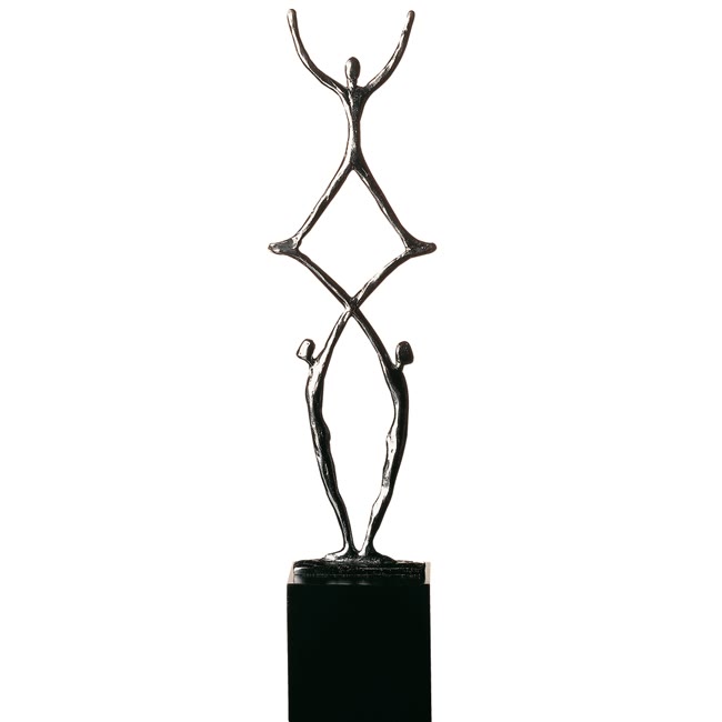 Trophée métal équipe vente