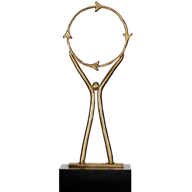 Trophée métal mobilité moderne