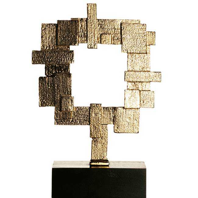 Trophée métal moderne contemporain
