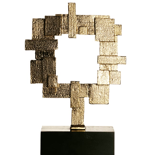 Trophée métal moderne contemporain