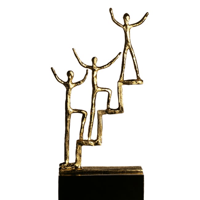 Trophée métal podium sport