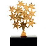 Trophée étoile en métal Stars