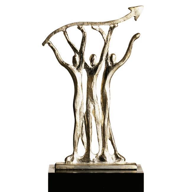  Trophée en métal Sylva flèche 