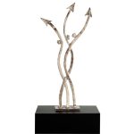 Trophée métal équipe moderne