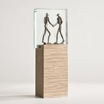 Trophée verre & bois avec La Rencontre - Totem