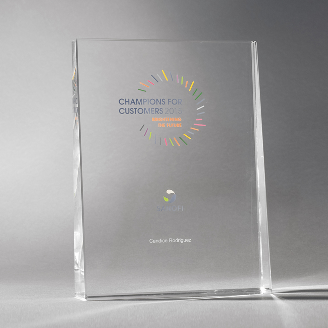 Trophée en verre création