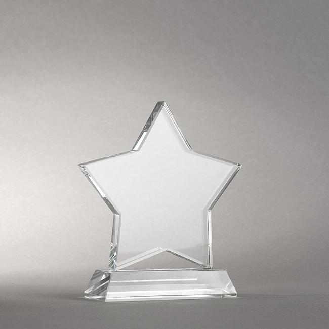 Trophée étoile verre