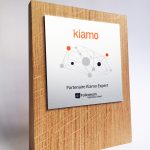 trophee fronton en bois personnalise avec plaque metal et impression couleur